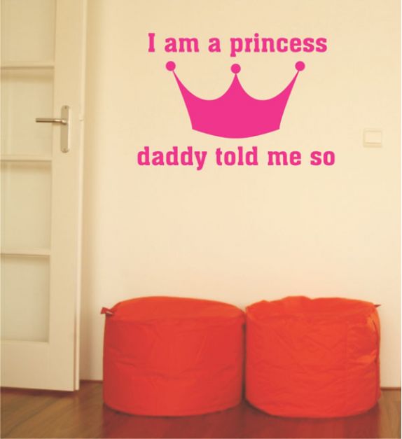 Isin prinsessa | lastenhuoneen seinätarra