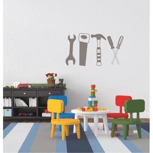 Työkalut | lastenhuoneen seinätarra