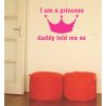 Isin prinsessa | lastenhuoneen seinätarra
